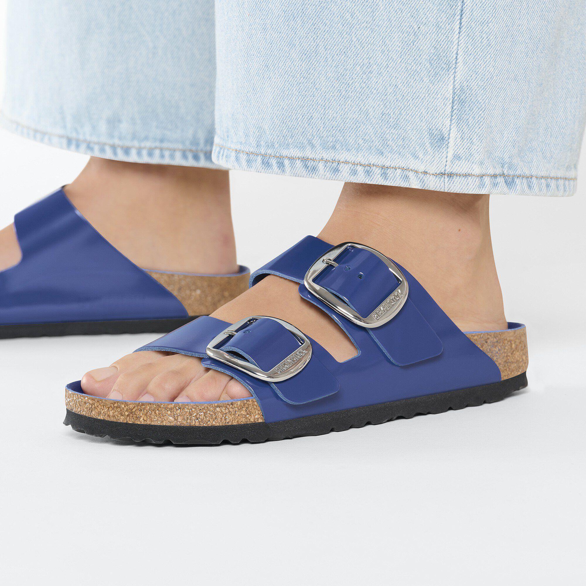 Arizona Big Buckle Natural Leather Patent High-Shine Cobalt Product Image