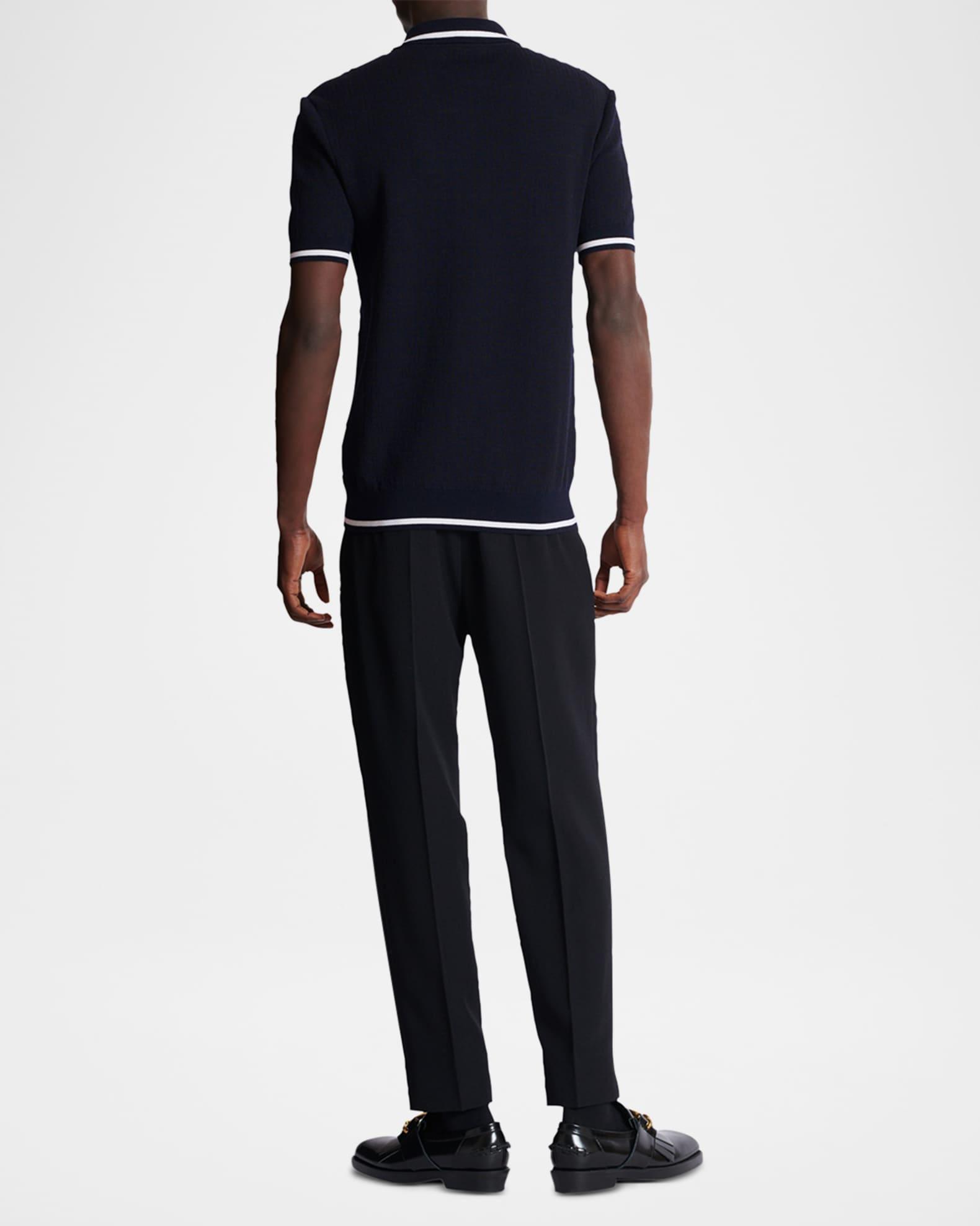 Mens Monogram Knit Polo Shirt Product Image