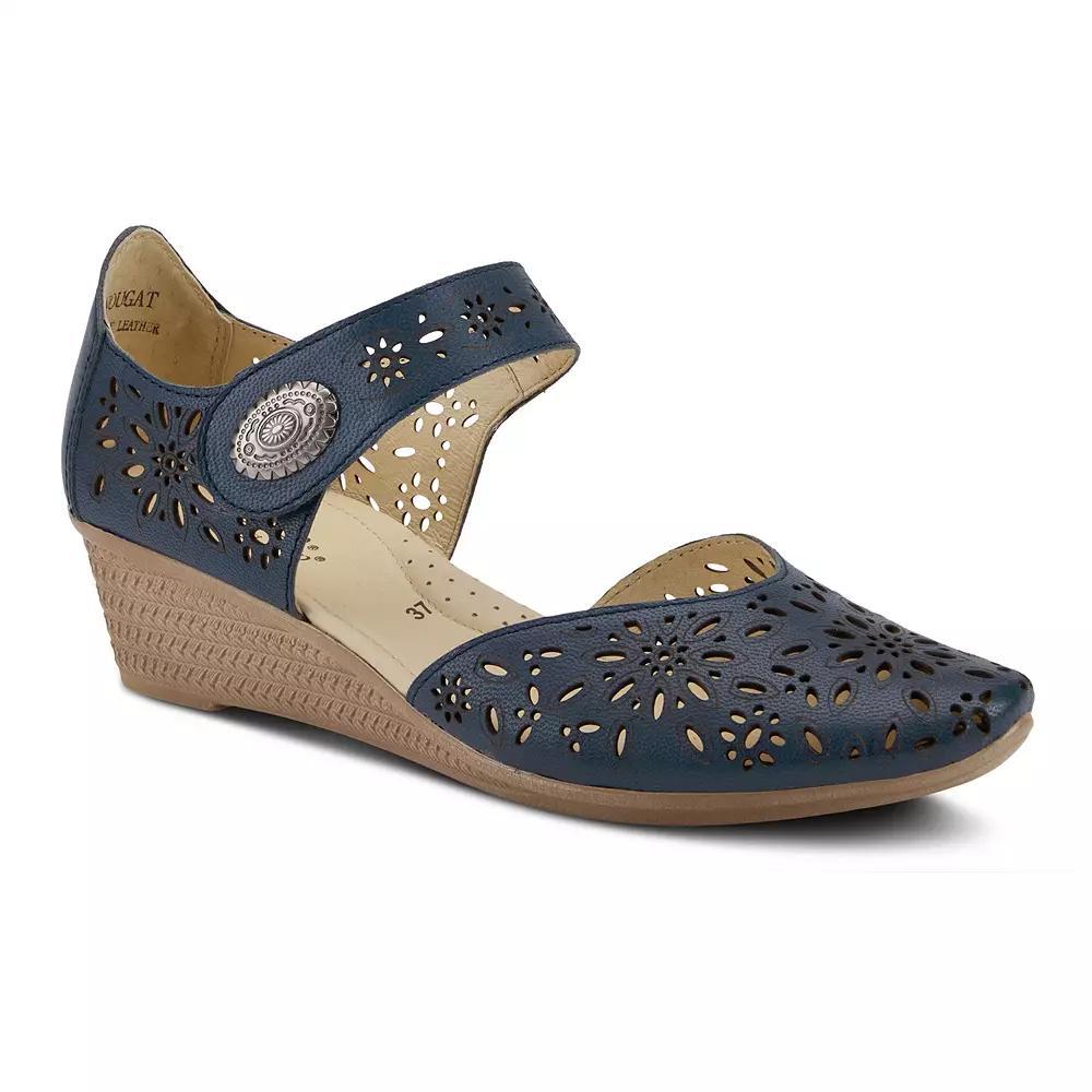 Spring Step Nougat Women's Leather Mary-Jane Shoes, Size: 40, Blue Product Image