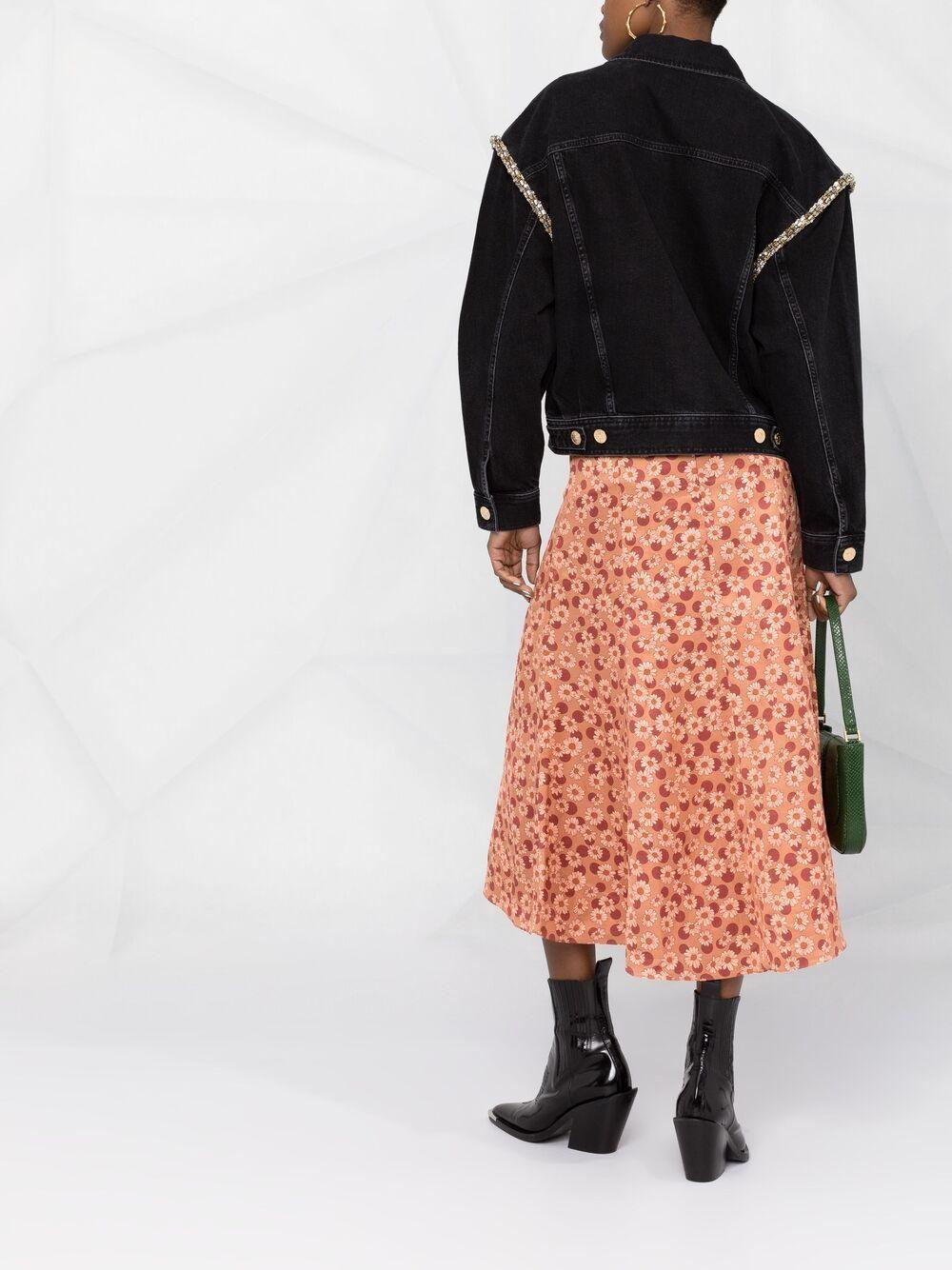 crystal-embellished denim jacket Product Image