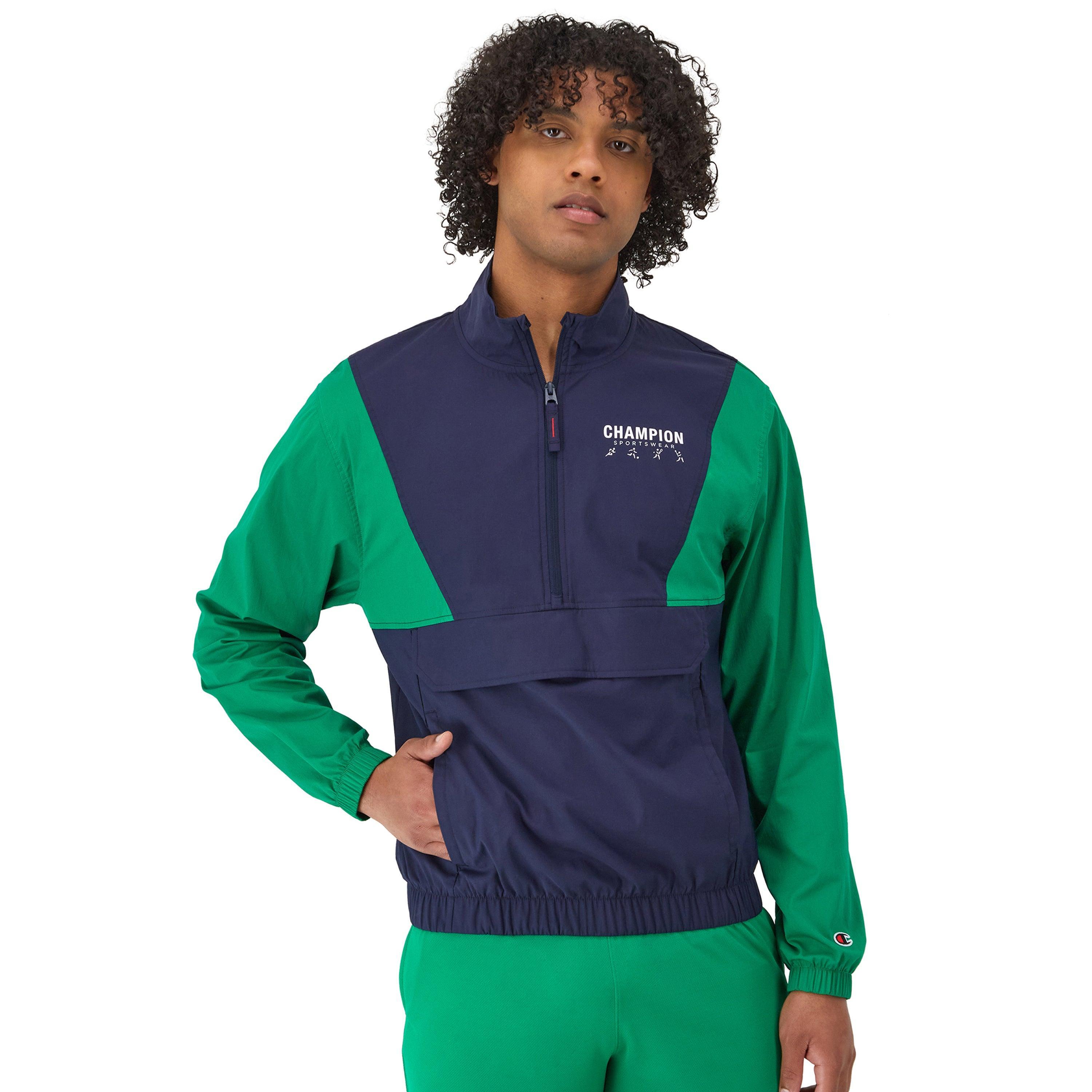 Mens Champion Woven Quarter-Zip Jacket Black L Product Image