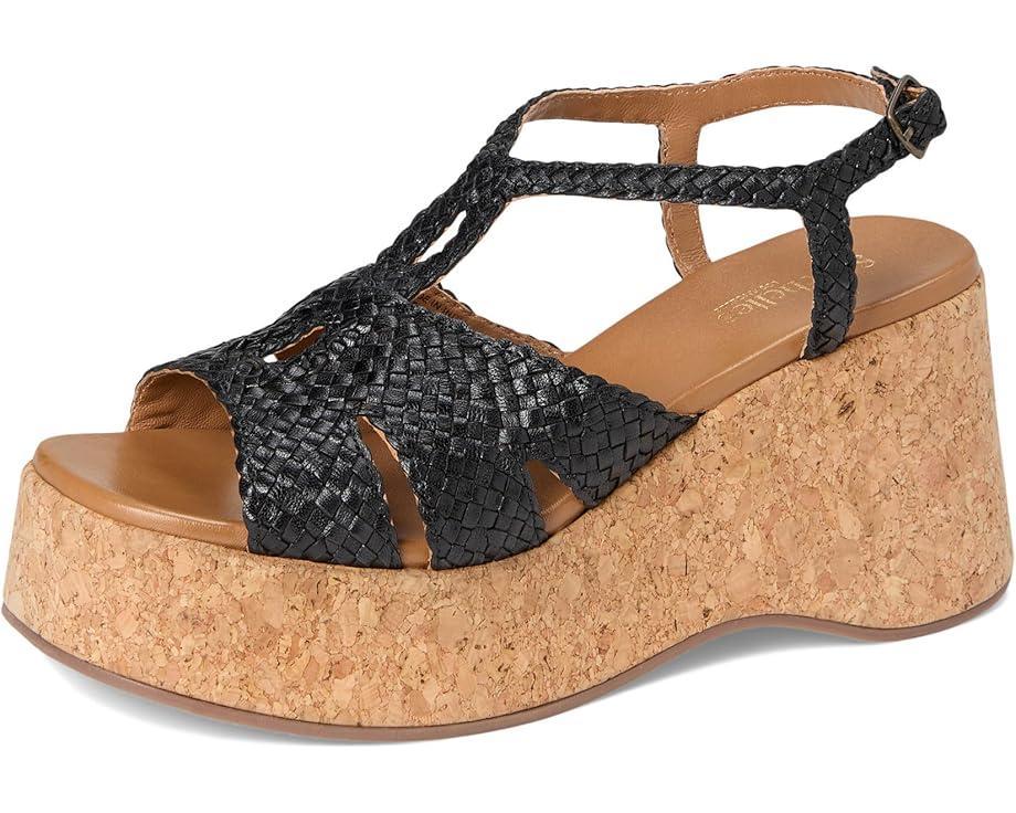 Adorned Raffia Platform Slide Product Image