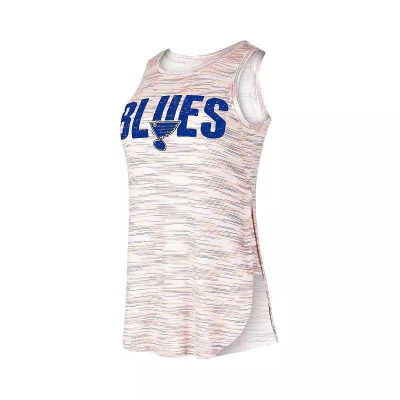 Women's Concepts Sport St. Louis Blues Sunray Multicolor Tri-Blend Tank Top, Size: XL, Team Product Image
