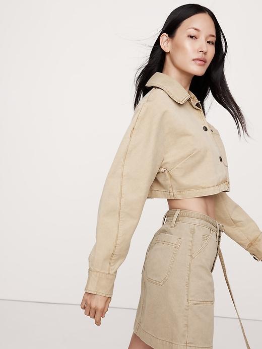 Ultra-Cropped Cotton Jacket Product Image