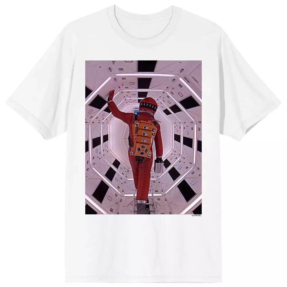 Men's 2001 A Space Odyssey Inner Ship Graphic Tee, Size: Medium, White Product Image