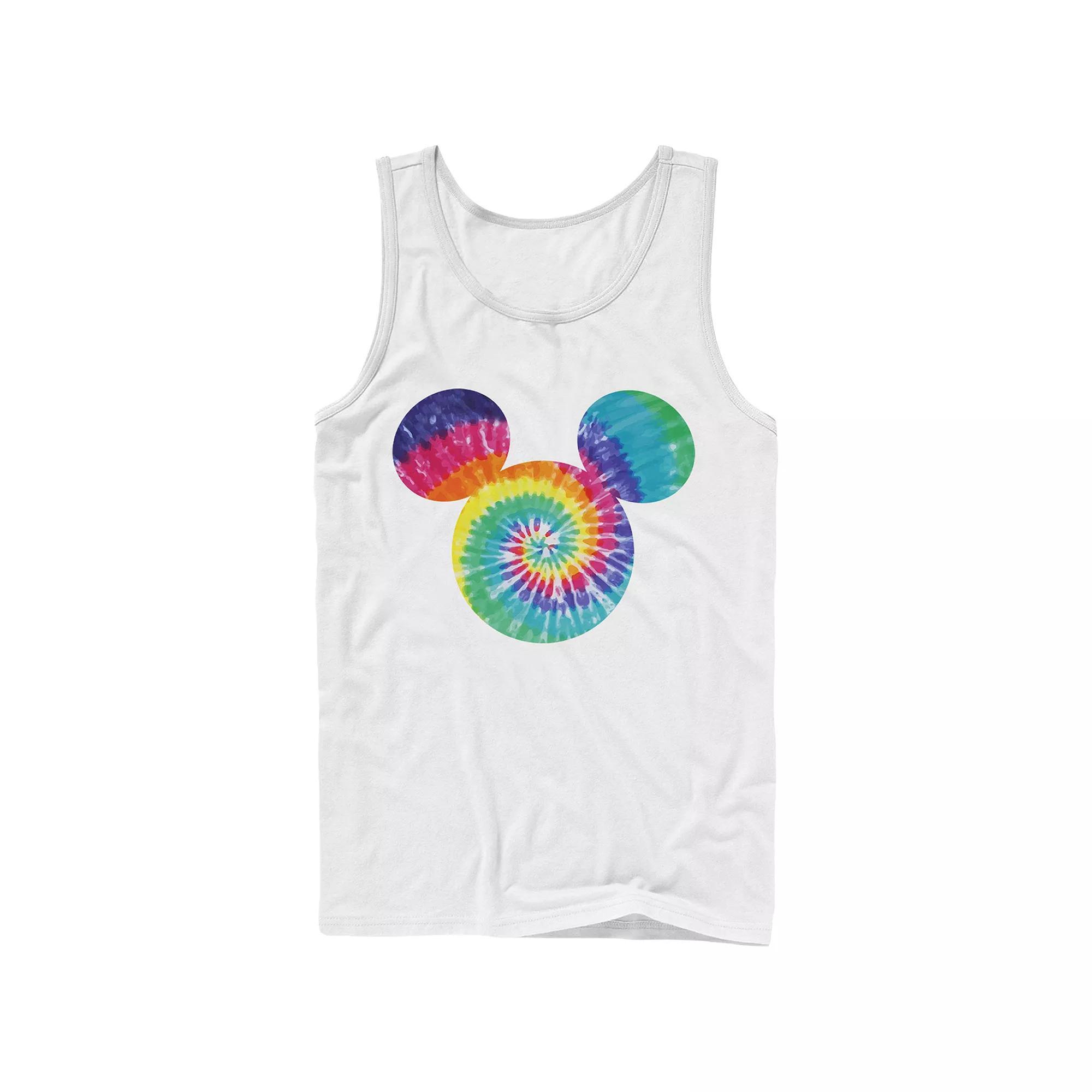 Disney's Mickey And Friends Mickey Men's Tie-Dye Fill Tank Top, Size: Large, Athletic Grey Product Image