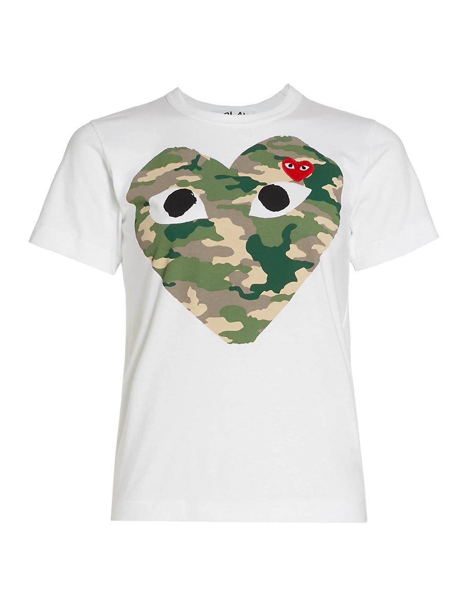 Womens Large Camouflage Heart Tee Product Image