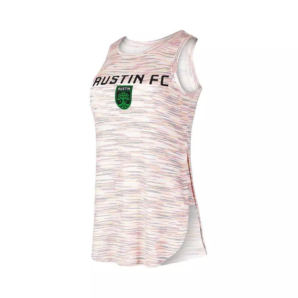 Women's Concepts Sport White Austin FC Sunray Tri-Blend Tank Top, Size: Large, Afc White Product Image