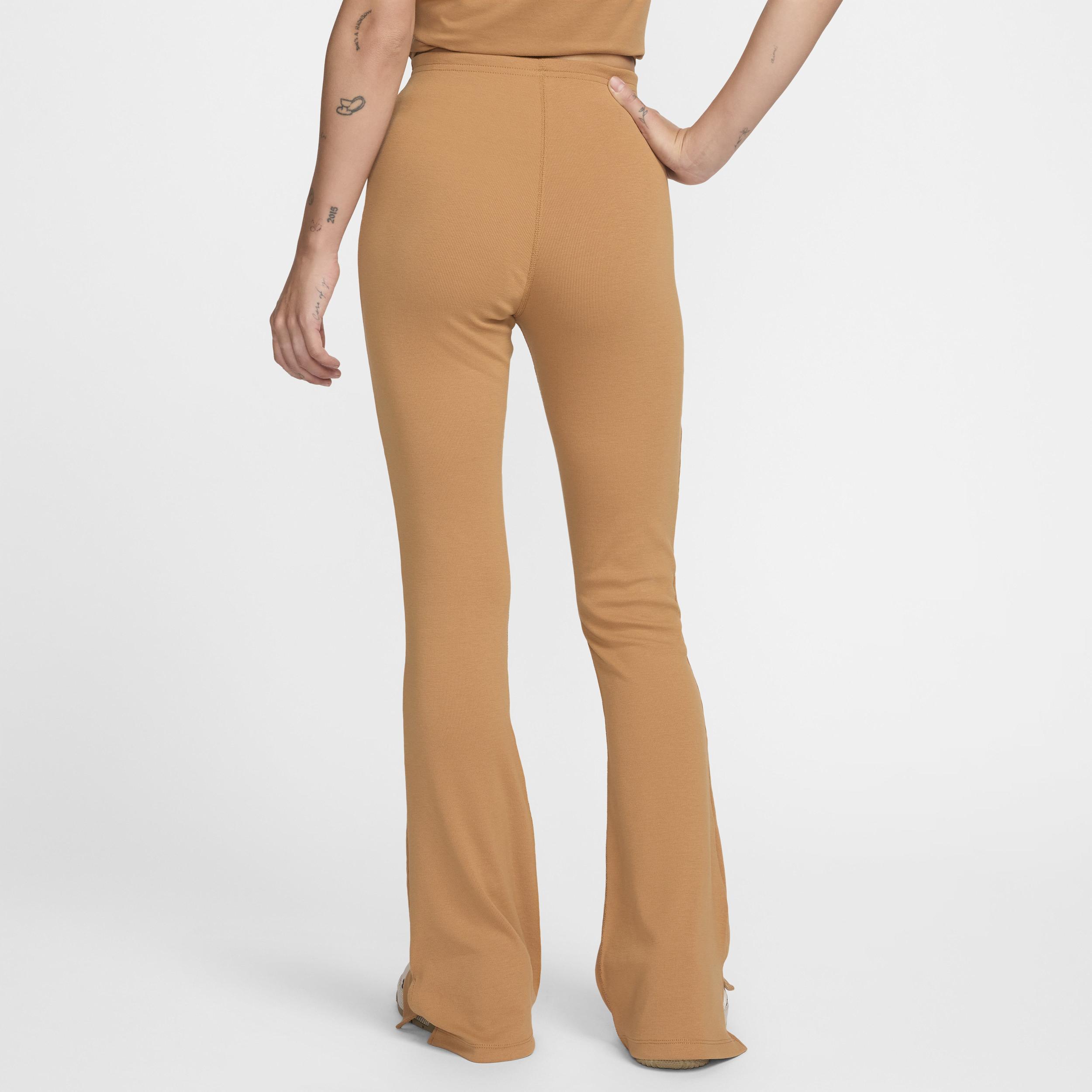 Nike Sportswear Chill Knit Women's Tight Mini-Rib Flared Leggings Product Image
