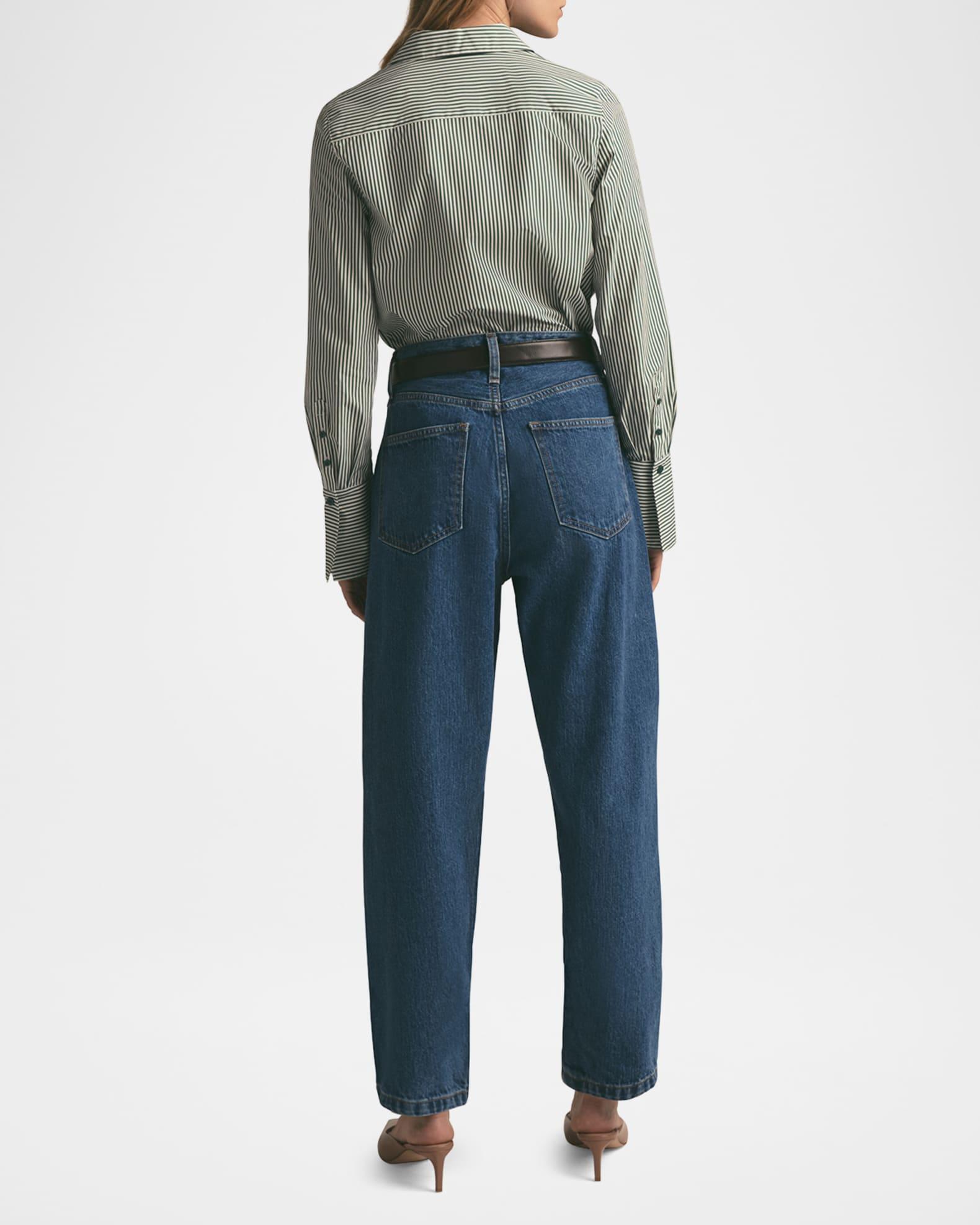The Nikki Mid-Rise Barrel Jeans Product Image