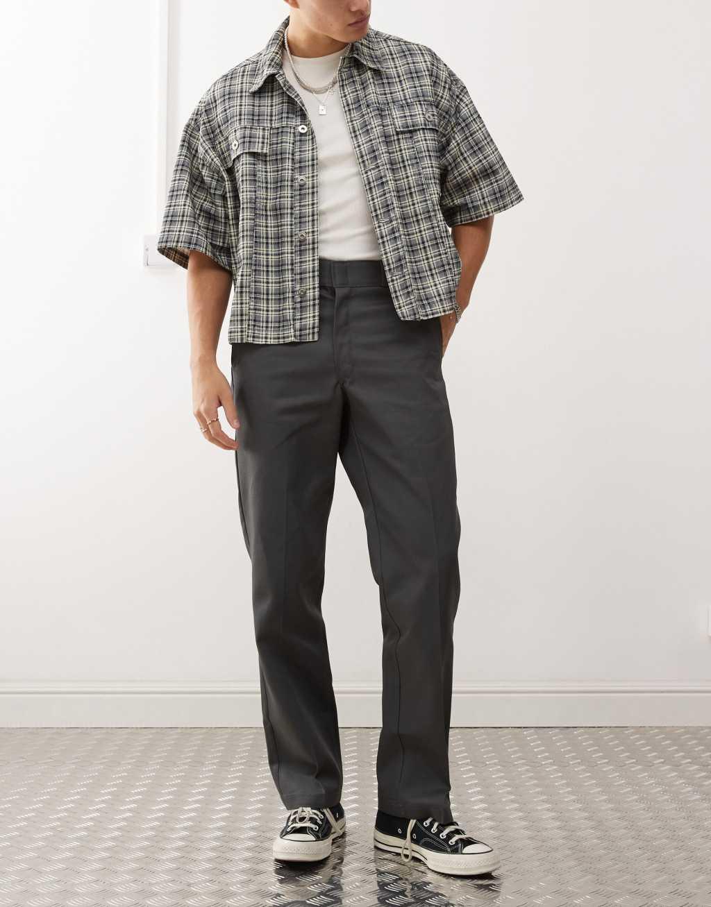 Dickies 874 straight fit work pants in dark gray Product Image