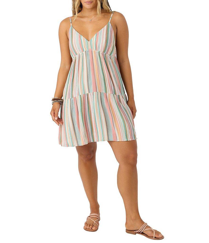 O'Neill Sleeveless Striped Mini Dress Product Image