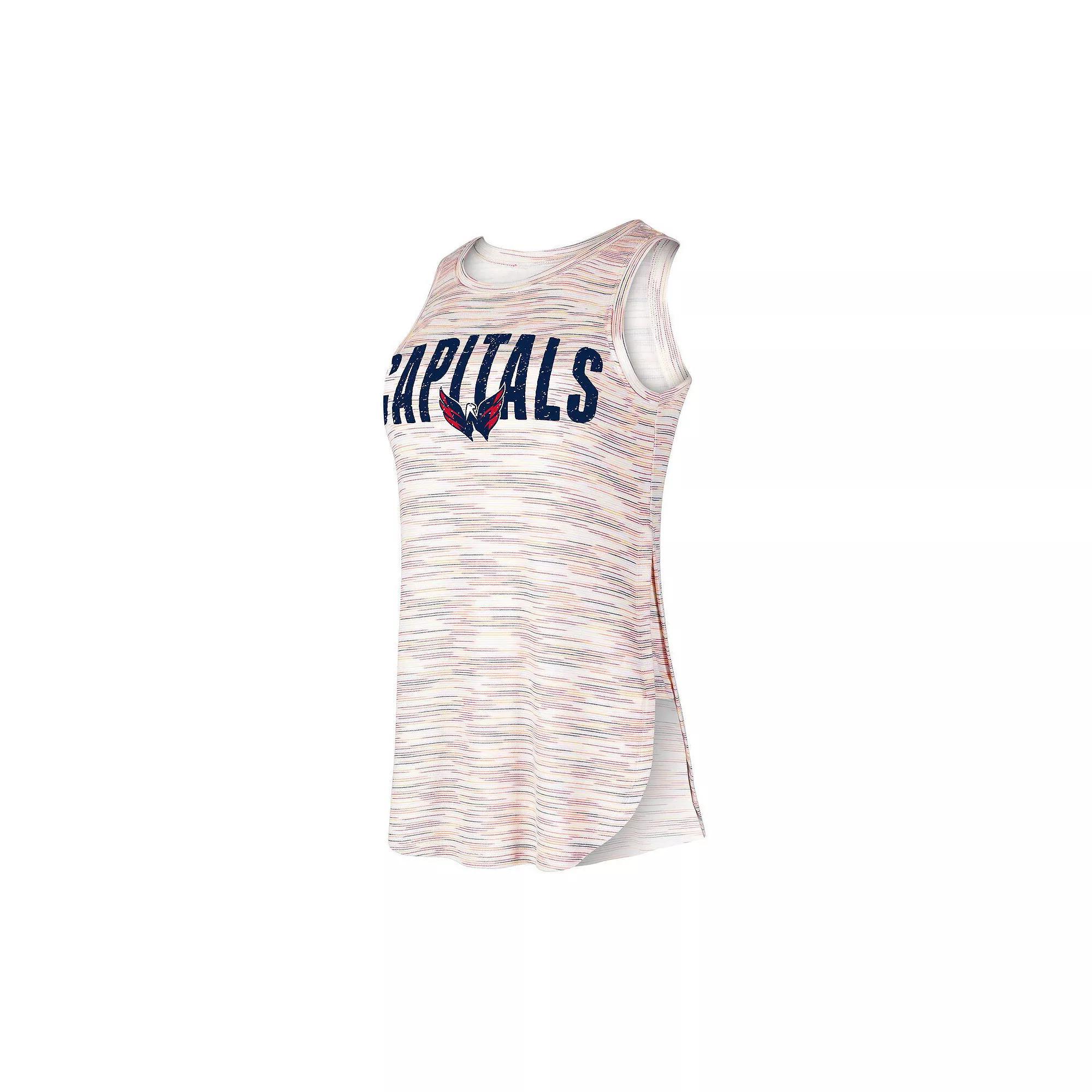 Women's Concepts Sport Washington Capitals Sunray Multicolor Tri-Blend Tank Top, Size: Medium, Team Product Image