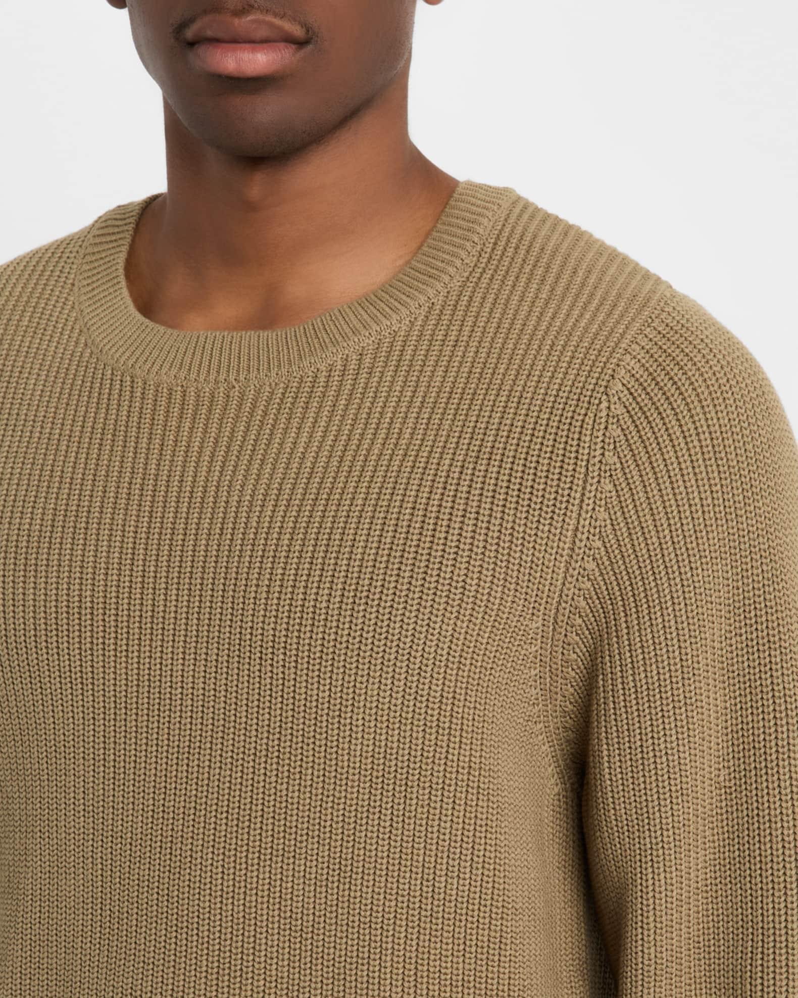 Men's Vernon Ribbed Cotton Crewneck Sweater Product Image