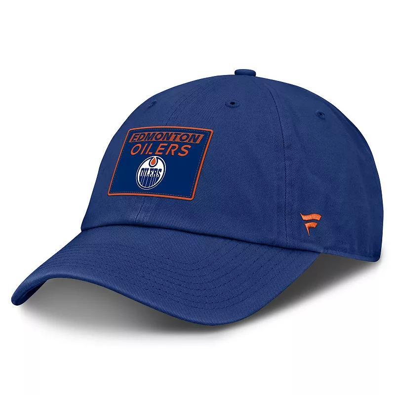 Men's Fanatics Royal Edmonton Oilers Authentic Pro Prime Adjustable Hat, Oil Blue Product Image