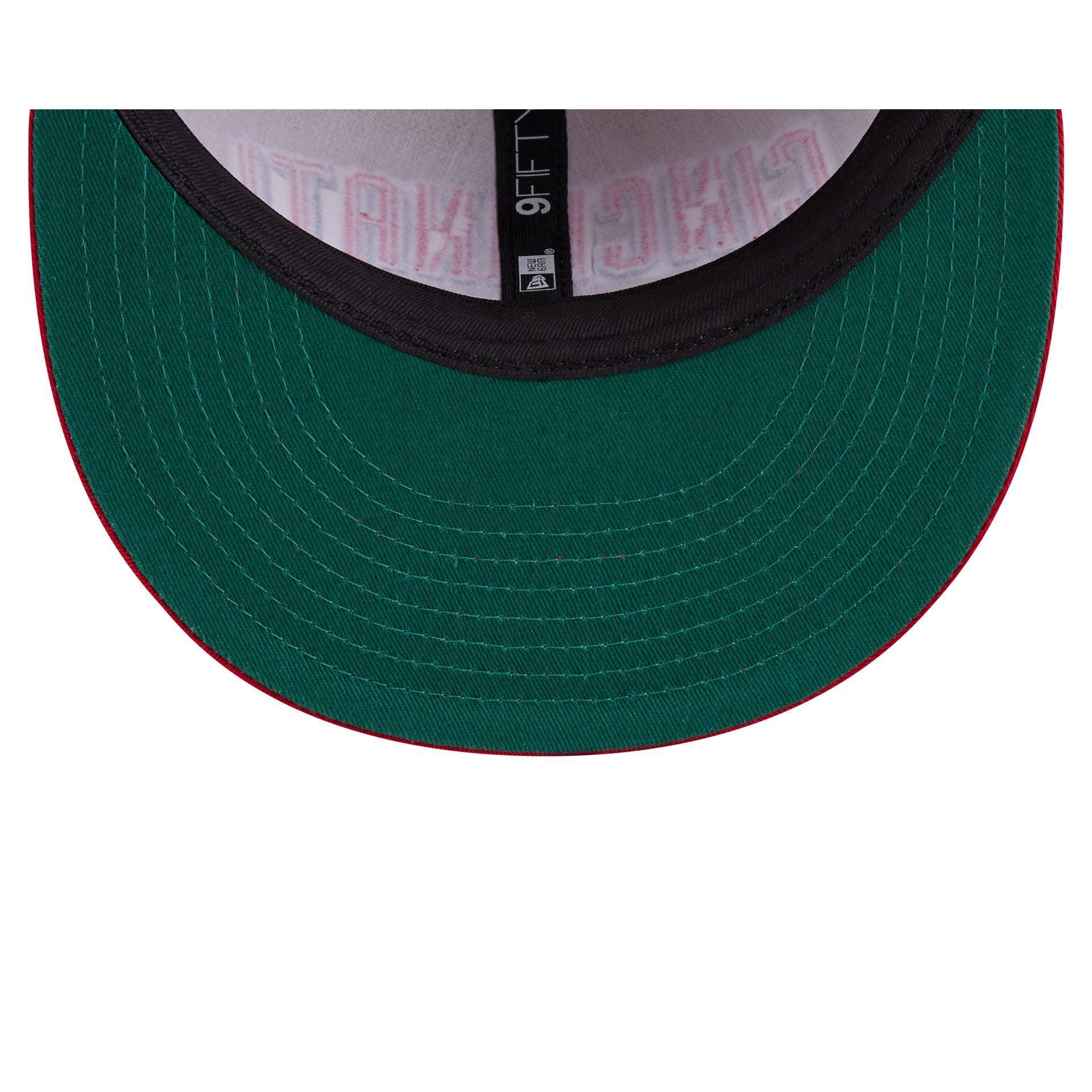 Cincinnati Reds Wheat Retro Crown 9FIFTY Snapback Hat Male Product Image