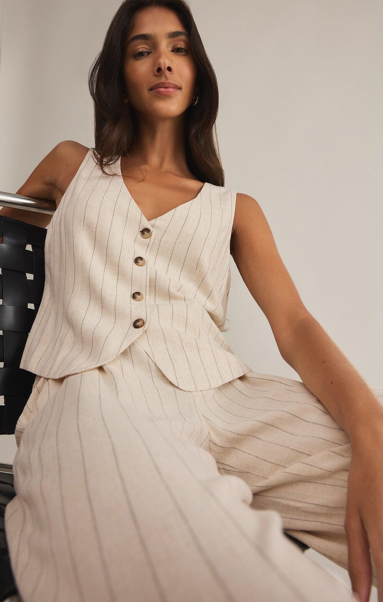 Belfort Pinstripe Vest Product Image