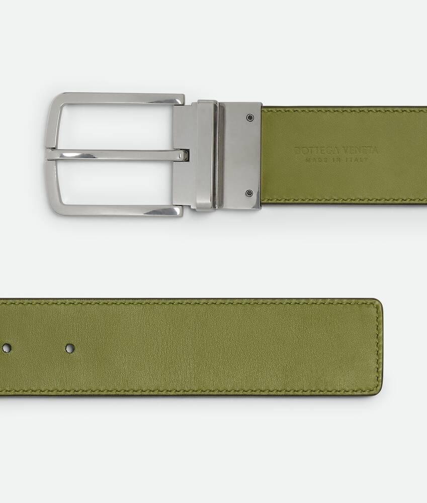 Men's Intrecciato Reversible Belt in Fondant/matcha Product Image