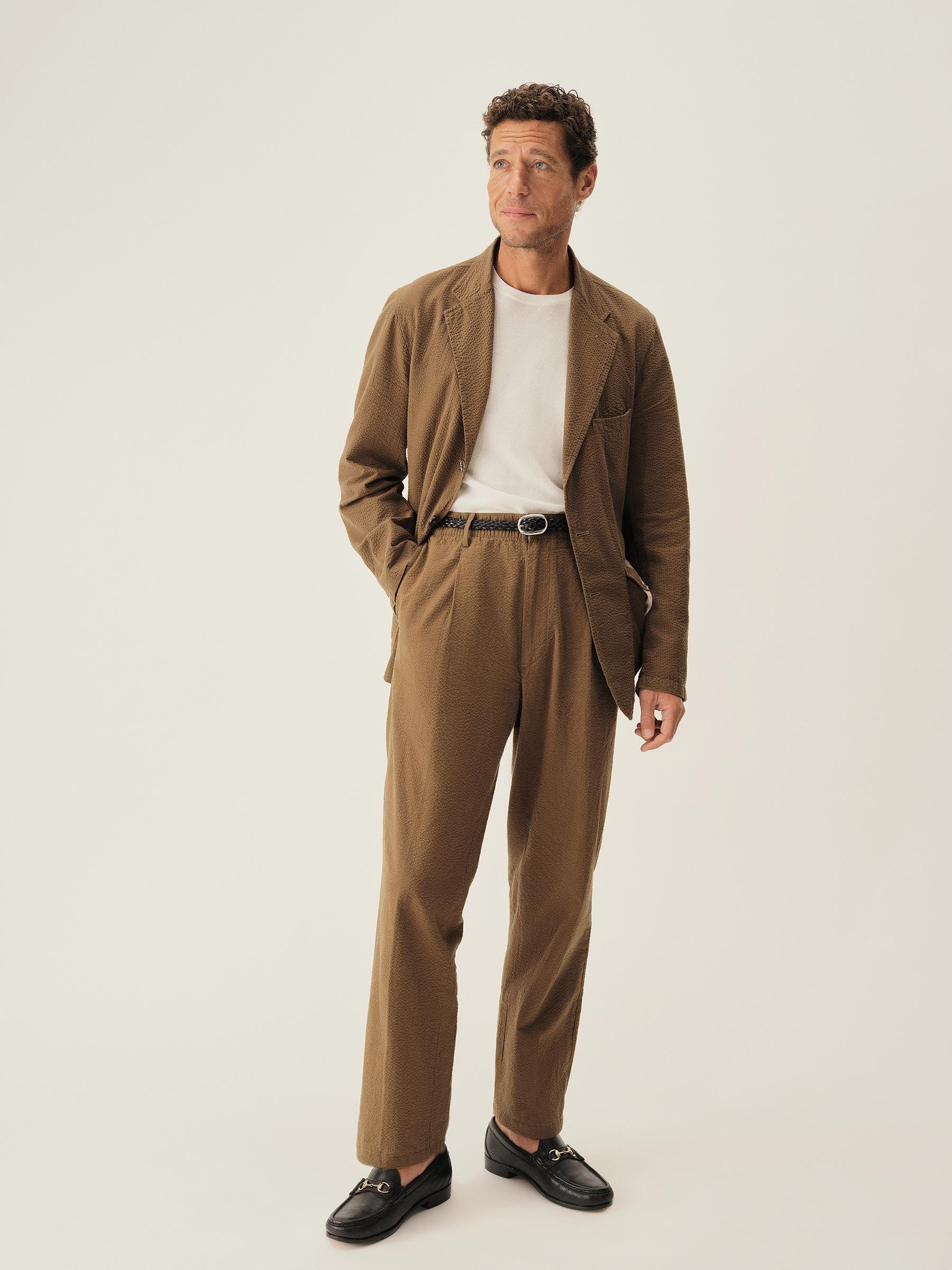 Walnut Lightweight Seersucker Carry-On Jacket Product Image