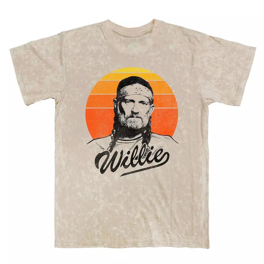 Men's Willie Nelson Sunset Gradient Graphic Tee, Size: XXL, Natural Mineral Blue Product Image