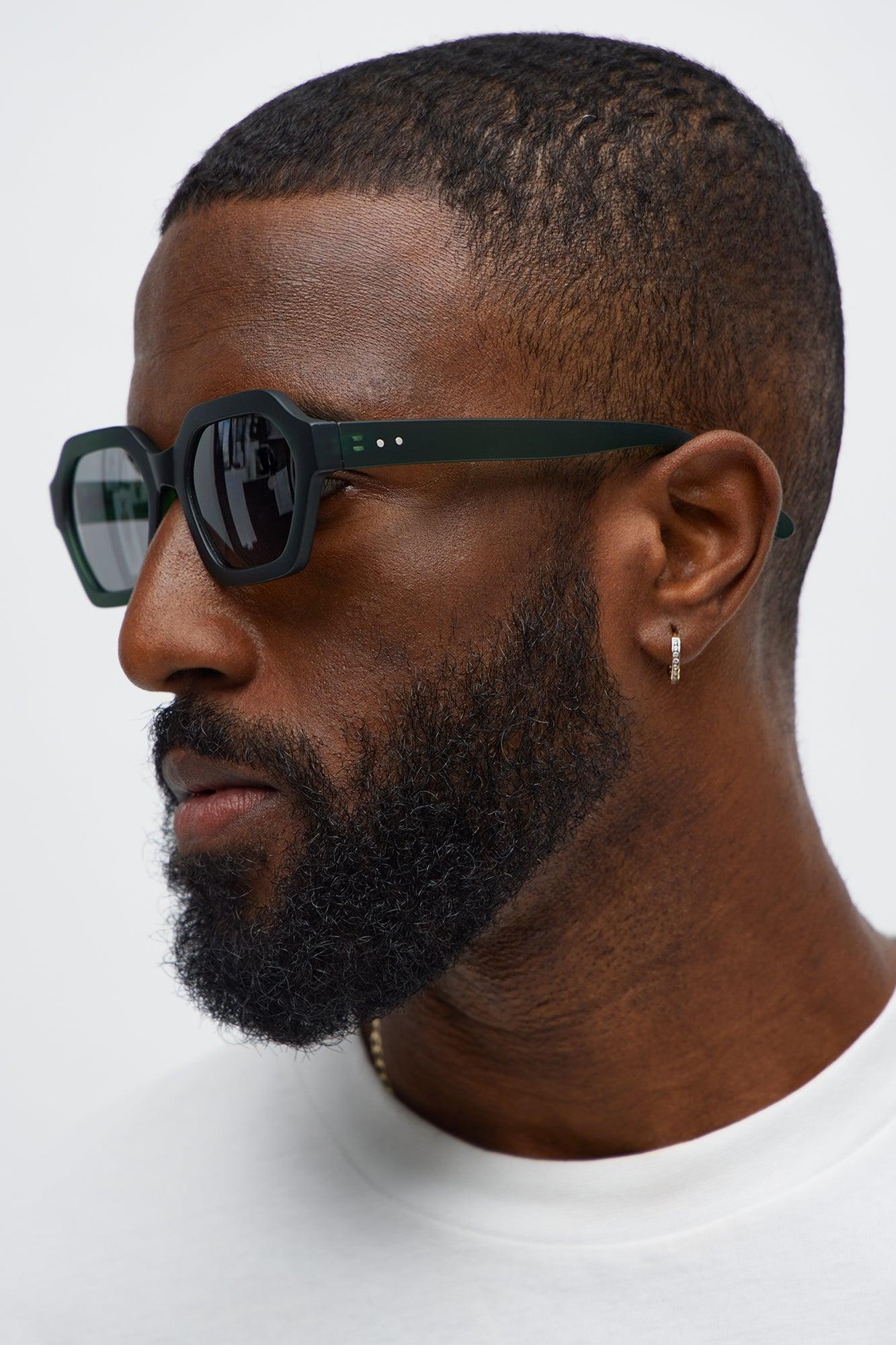 Mallee Round Sunglasses - Green Male Product Image