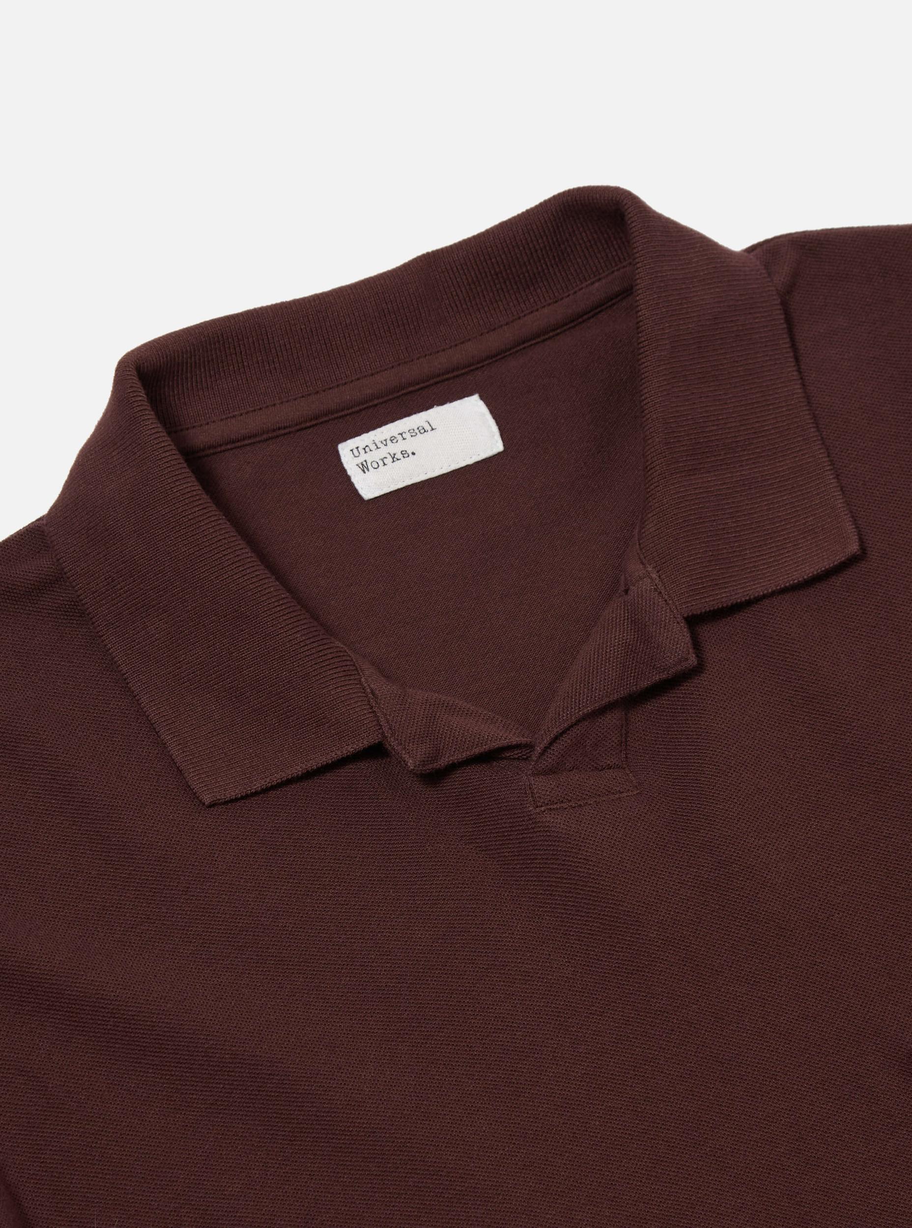 Rich Brown Piquet Vacation Polo Product Image