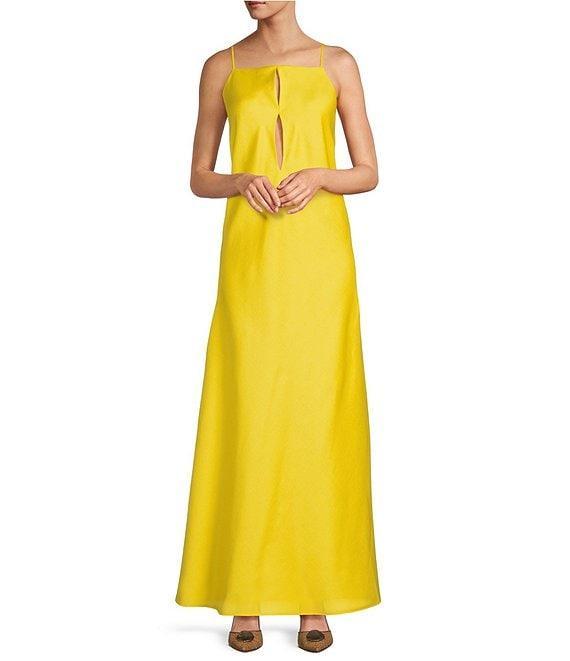Antonio Melani x Style by Simkins Natalie Drapey Cutout Square Neck Sleeveless Maxi Dress Product Image