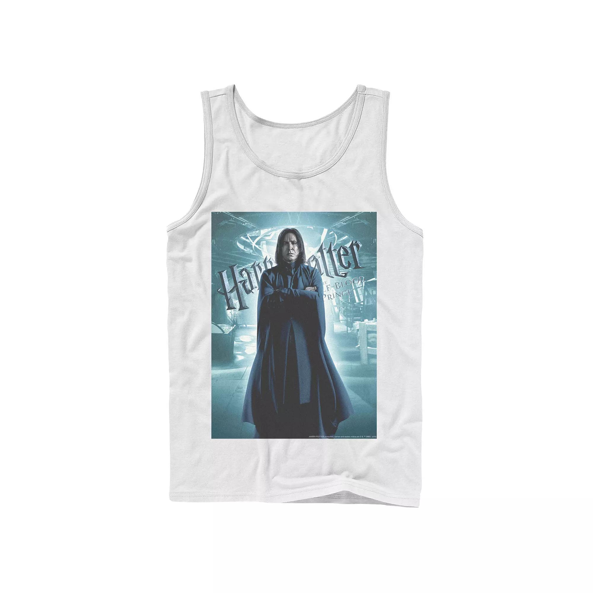 Men's Harry Potter Half-Blood Prince Snape Character Poster Graphic Tank Top, Size: Large, Athletic Grey Product Image