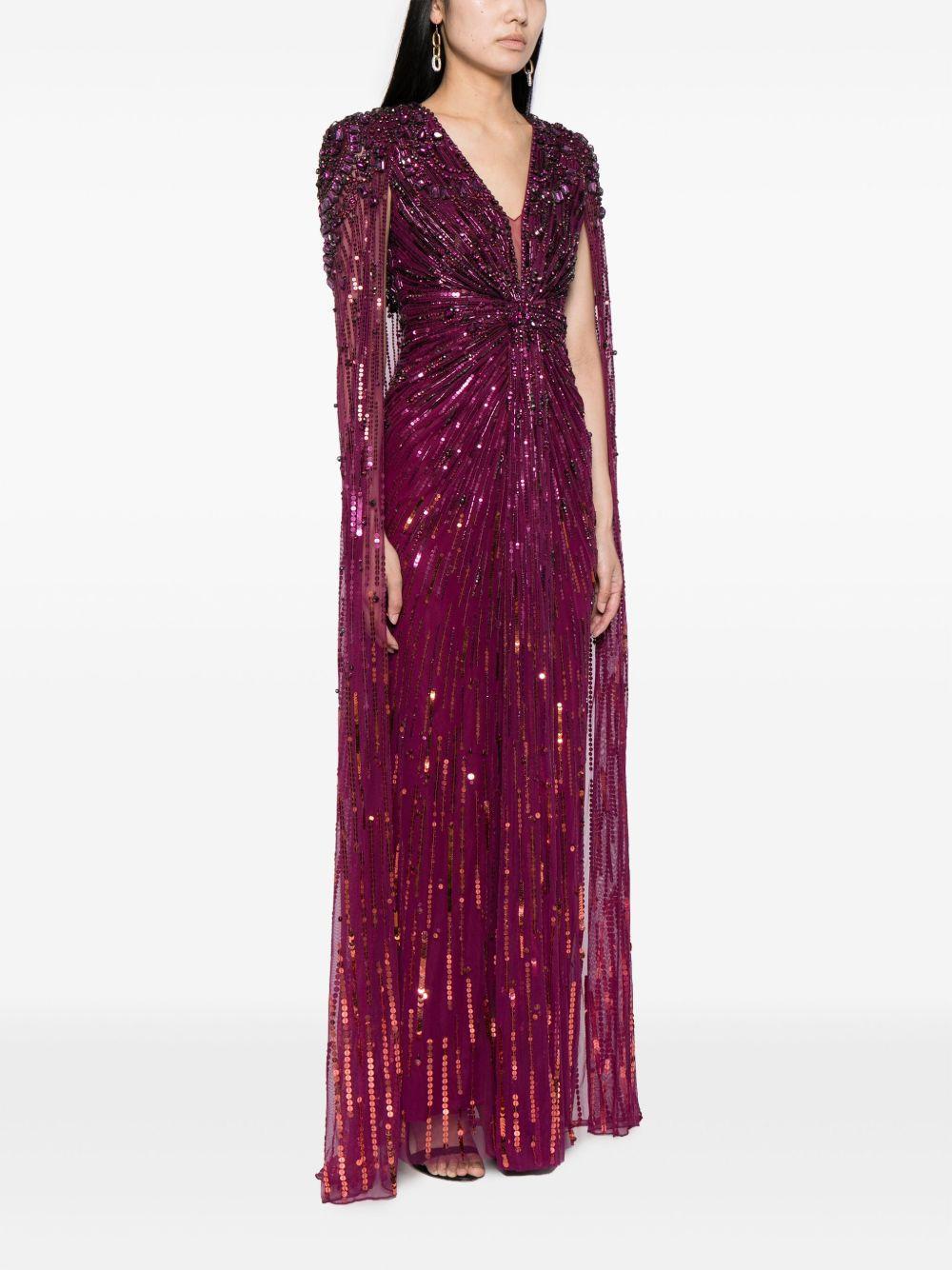 Lotus Lady sequin-embellished gown Product Image