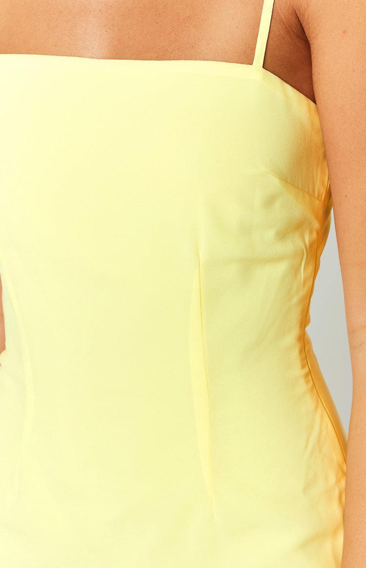 Karmic Yellow Chiffon Maxi Dress Product Image
