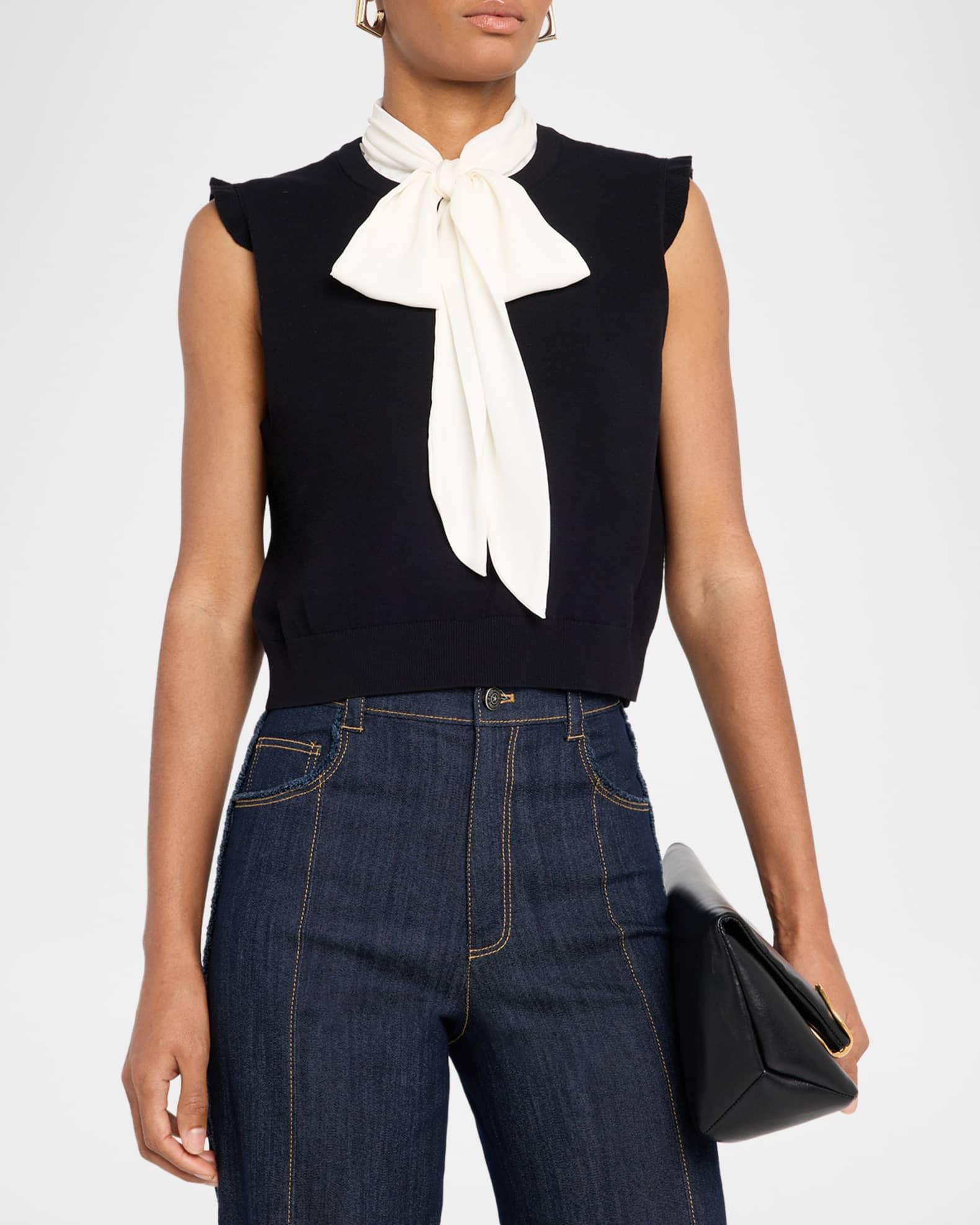 Chiara Sleeveless Tie-Neck Top  Product Image