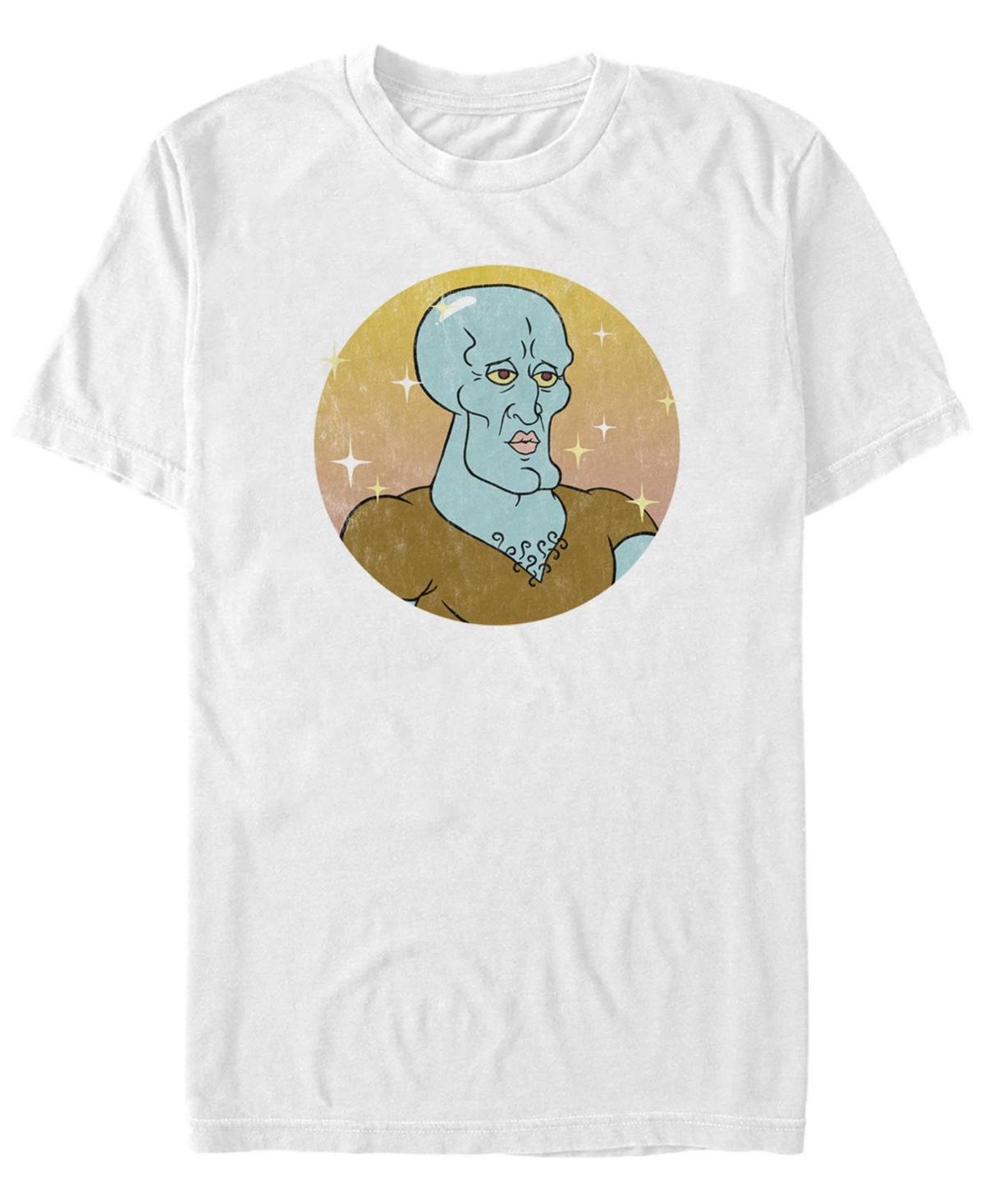 Men's SpongeBob SquarePants Handsome Squidward Portrait Tee, Size: Medium, White Product Image