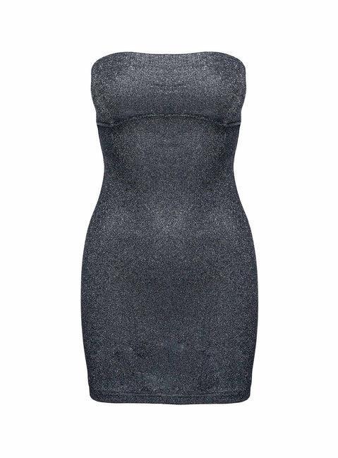 Tresia Strapless Mini Dress Black Product Image