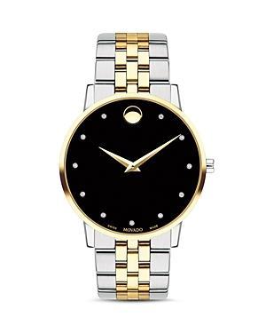 Movado Museum Classic Two-Tone Diamond-Index Watch, 40mm Product Image