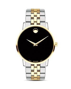 Movado Museum Classic Two-Tone Diamond-Index Watch, 40mm Product Image