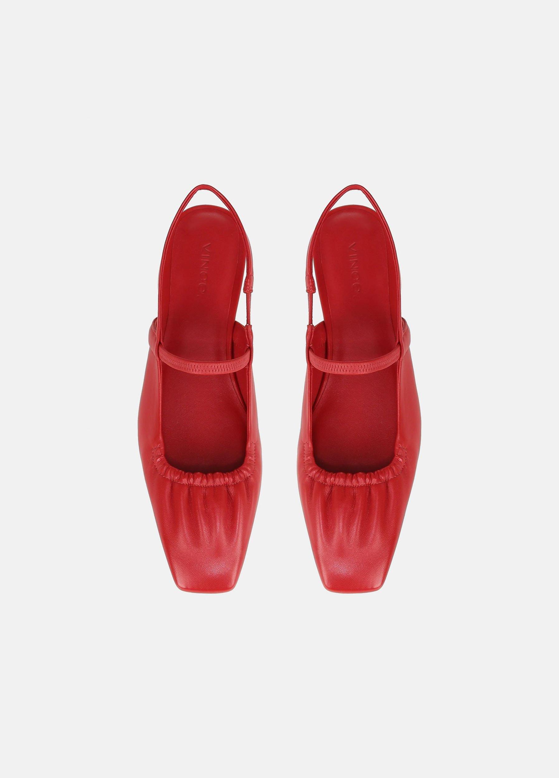 Venice Leather Slingback Flat Product Image