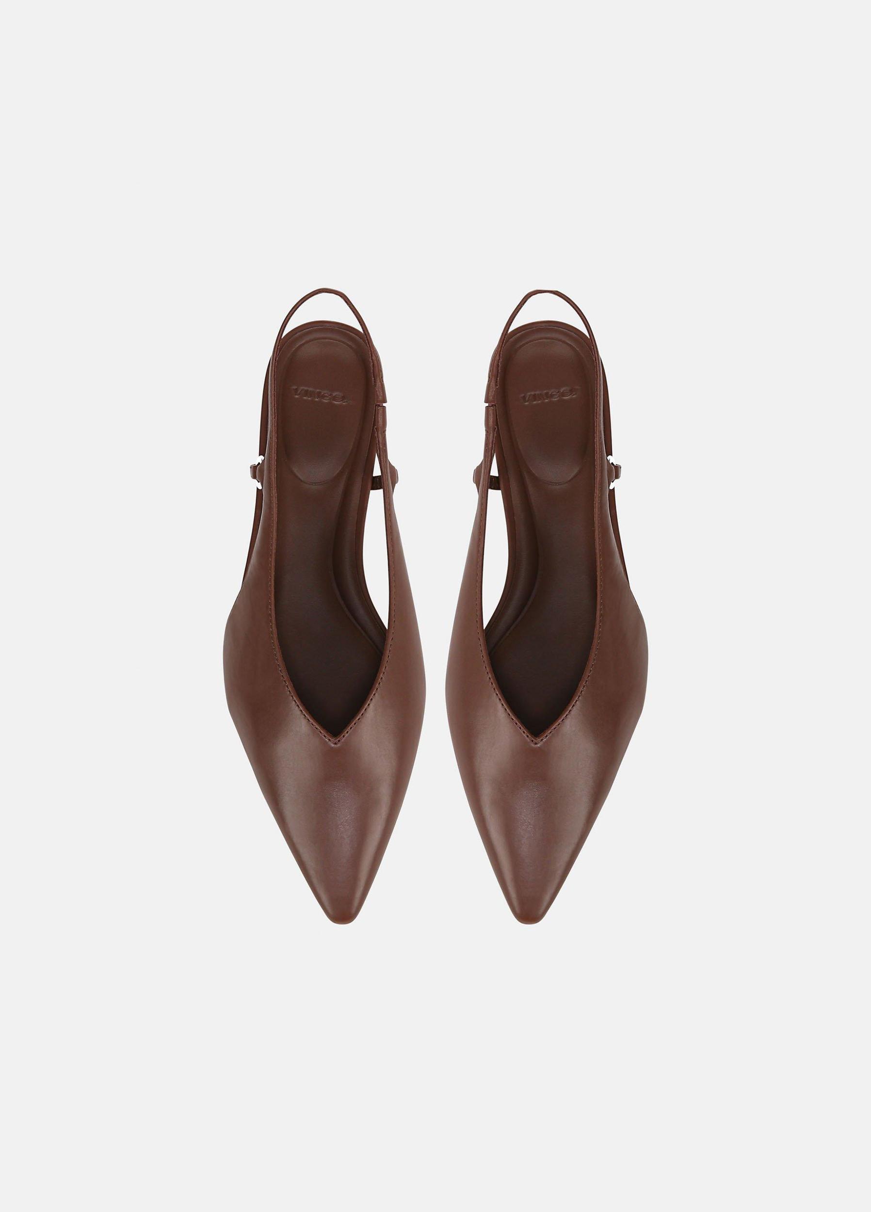 Ines Leather Slingback Flat Product Image