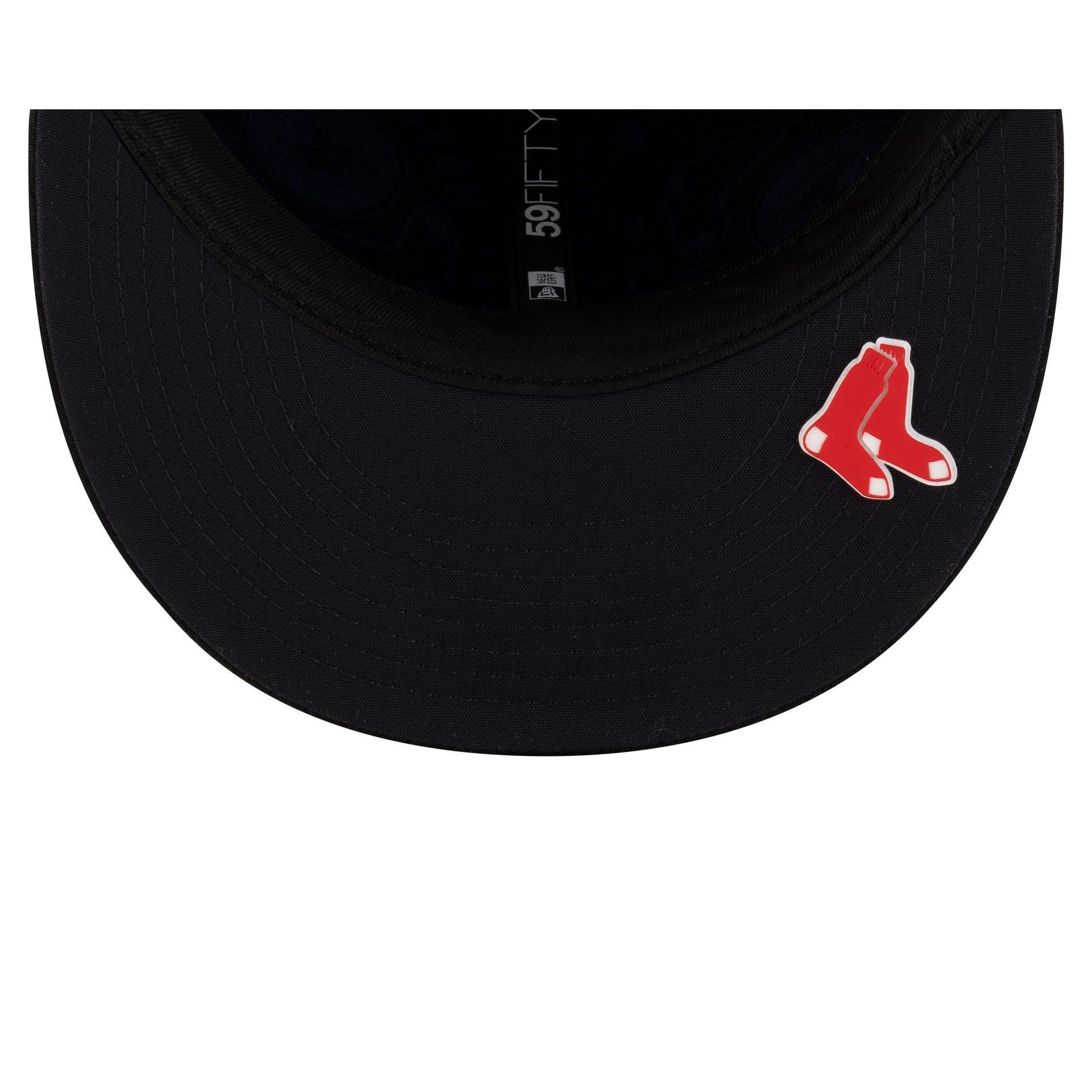 Boston Red Sox 2025 Clubhouse Black 59FIFTY Fitted Hat Male Product Image
