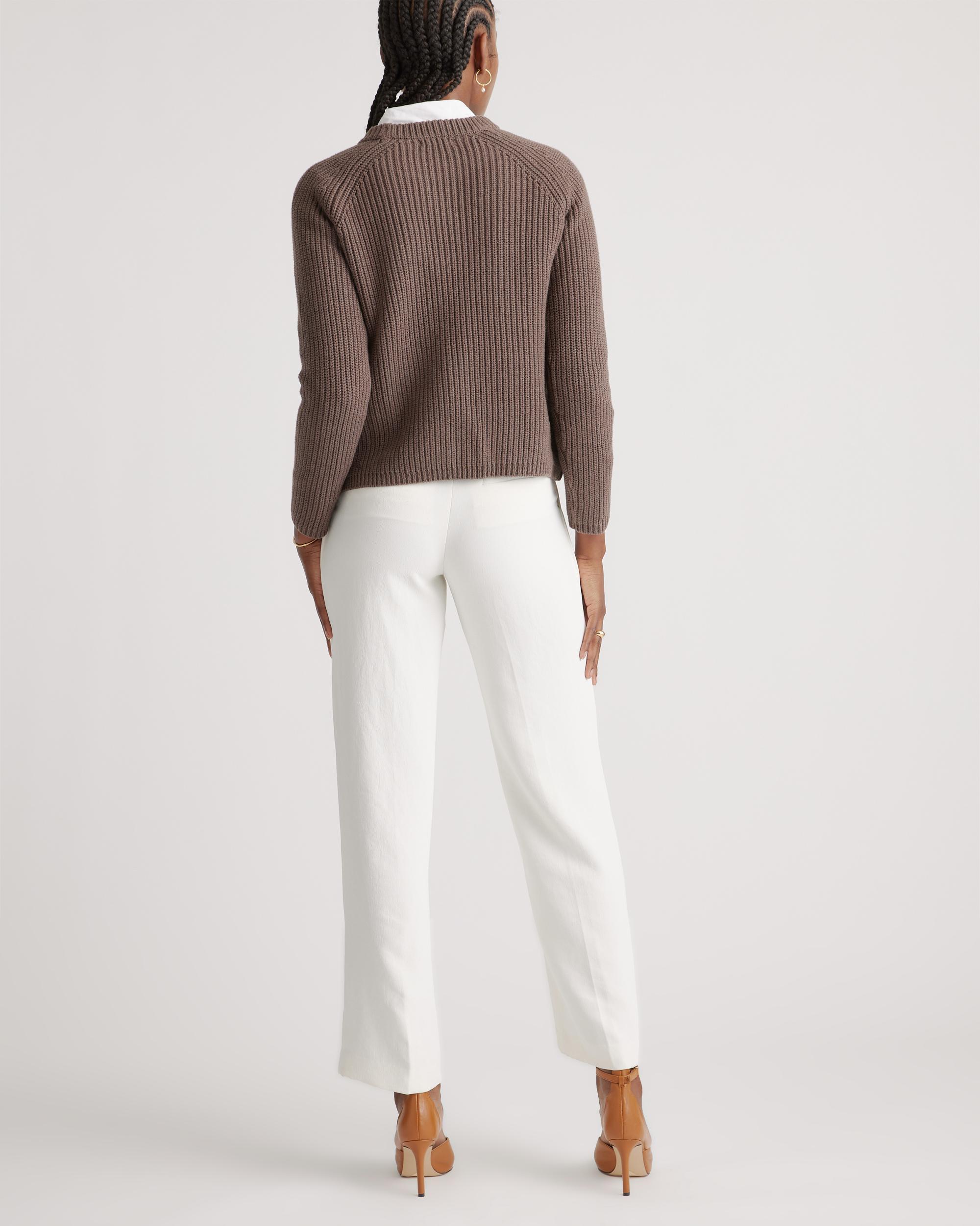 Quince | Women's Fisherman Crew Sweater Organic Cotton Product Image