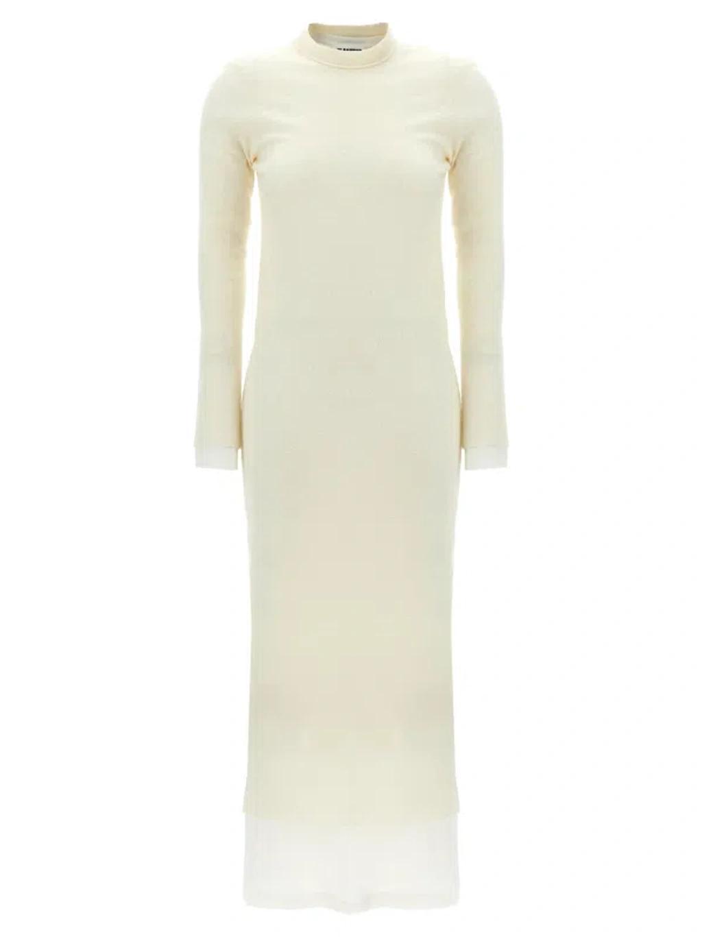 JIL SANDER Off-white Layered Dress Product Image