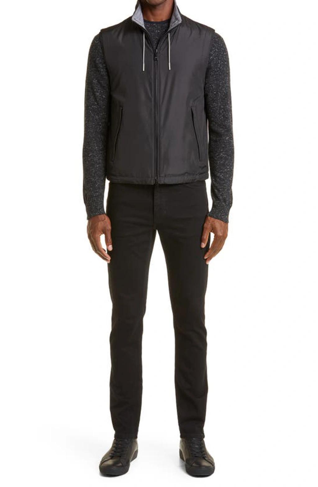ZEGNA Zephyr Reversible Vest In Black Product Image