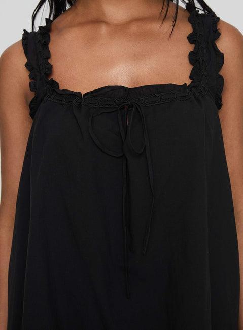 Swing Mini Dress Black Petite Product Image