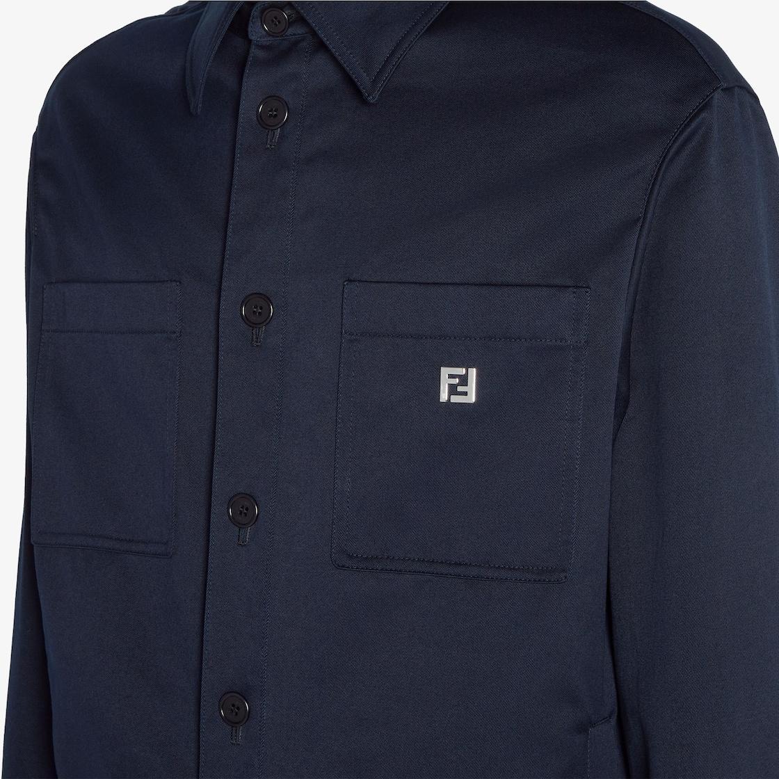 BlousonBlue gabardine blouson Product Image