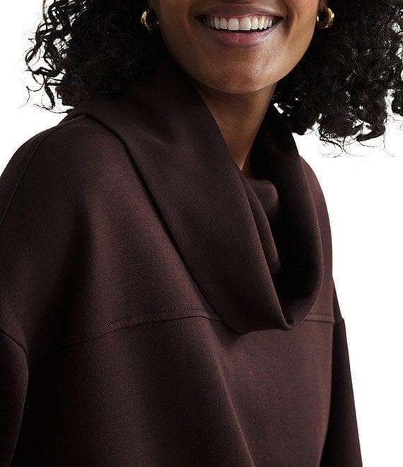 Varley Priya DoubleSoft® Mock Cowl Neck Long Sleeve Longline Sweatshirt Product Image