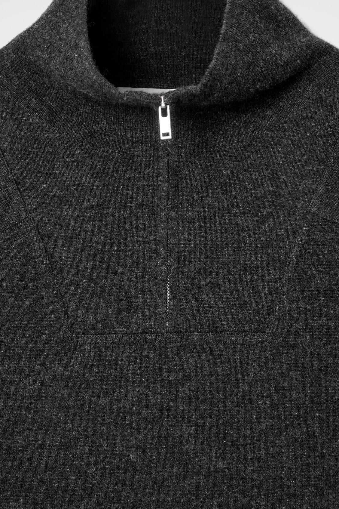 MERINO WOOL HALF-ZIP SWEATER Product Image
