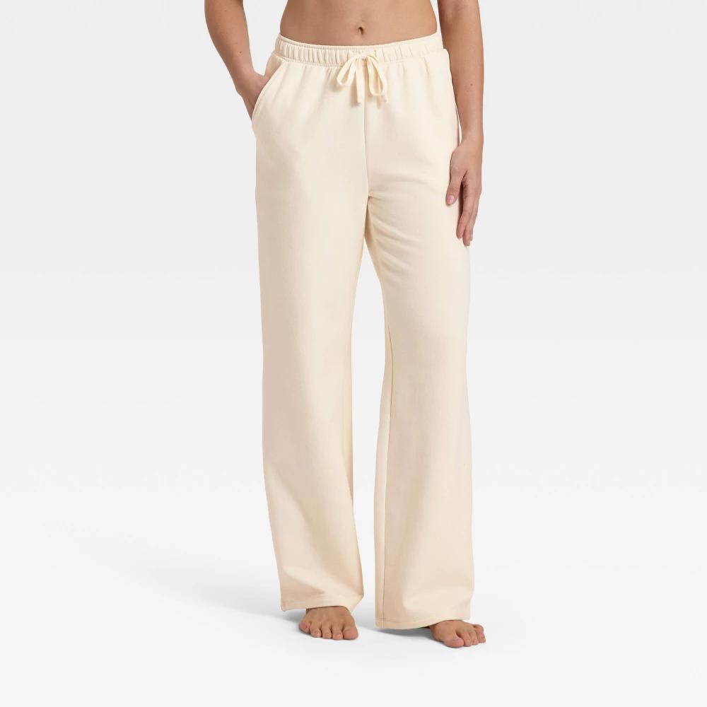 Women's Fleece Wide Leg Sweatpants - Auden™ Product Image