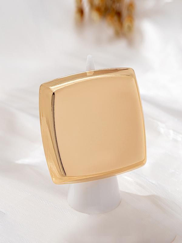 Geometric Shiny Solid Color Rings Accessories Product Image
