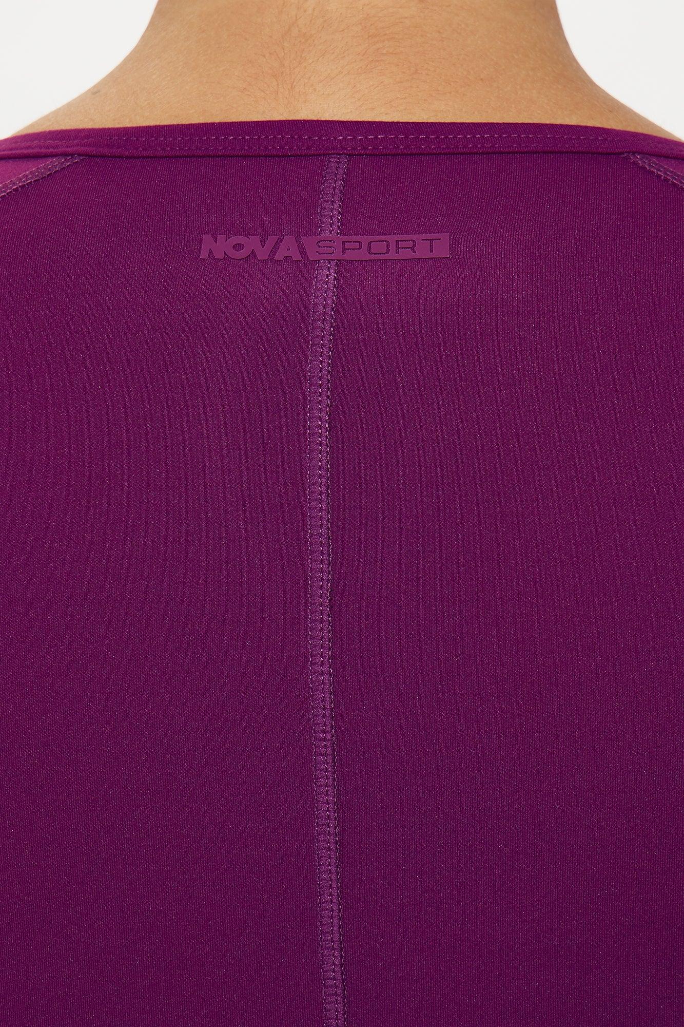 Deep Bend Super Soft Active Top - Plum Product Image
