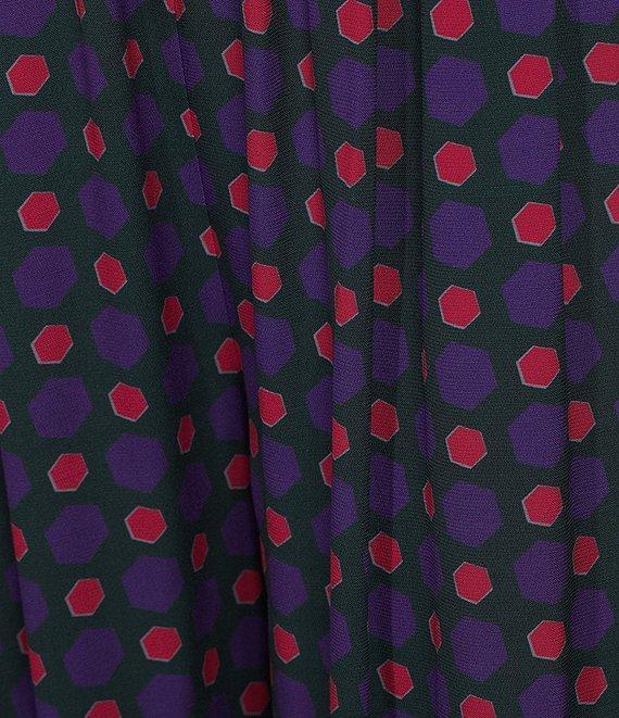 COREY LYNN CALTER Belmont Crepe Dotted Geo Print Relaxed Coordinating Pant Product Image