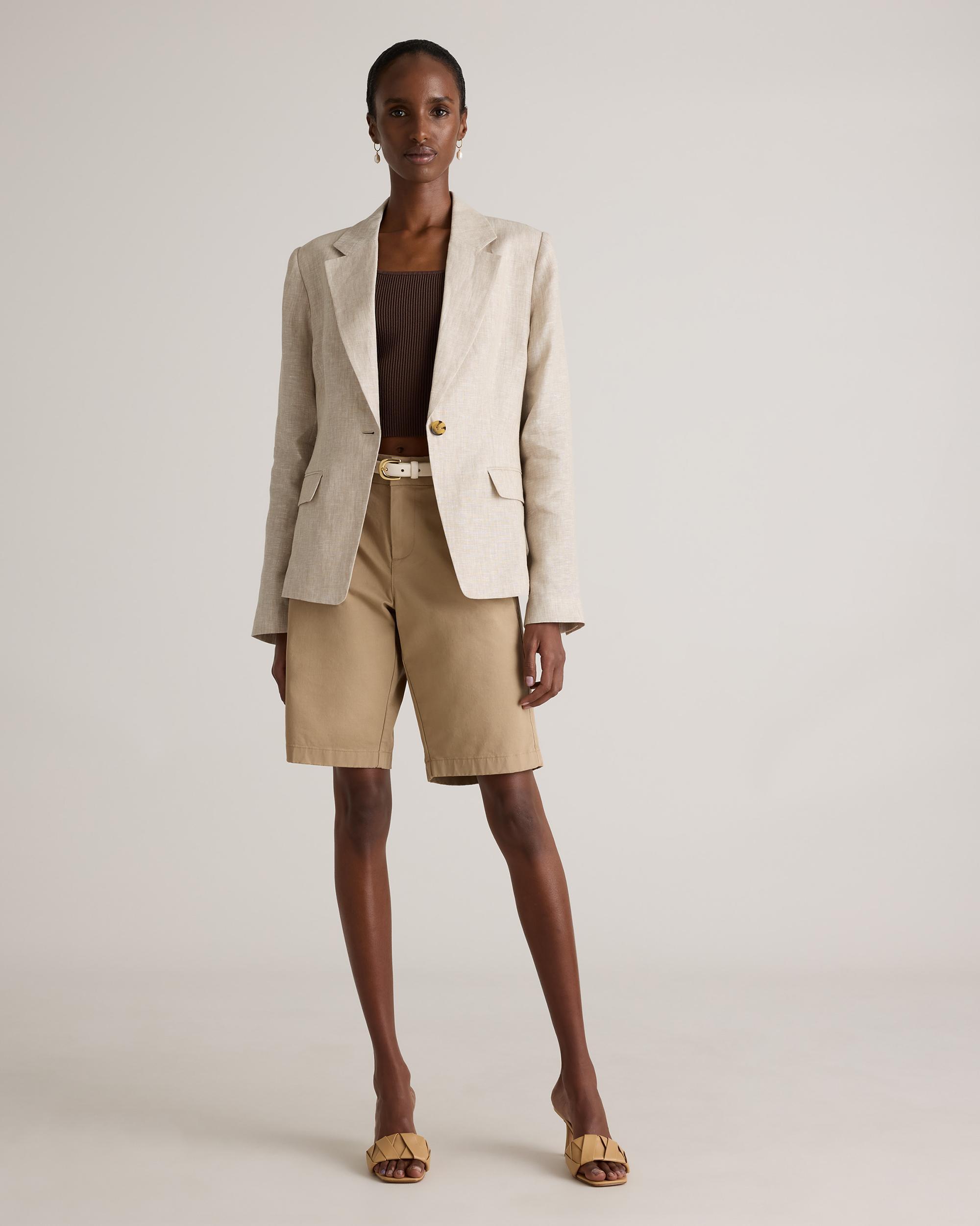 Quince | Women's 100% European Linen Structured Blazer Size XL Product Image